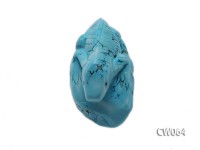 Stylish 55x30mm Blue Lizard-shaped Turquoise Craftwork