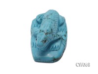 Stylish 52x31mm Blue Lizard-shaped Turquoise Craftwork
