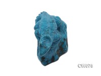 Stylish 65x34mm Blue Lizard-shaped Turquoise Craftwork