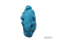 Stylish 92x35mm Blue Lizard-shaped Turquoise Craftwork