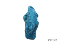 Stylish 75x30mm Blue Lizard-shaped Turquoise Craftwork