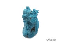 Stylish 65x33mm Blue Dinosaur-shaped Turquoise Craftwork
