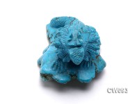 Stylish 90x67mm Blue Dinosaur -shaped Turquoise Craftwork