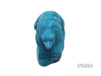 Stylish 60x32mm Blue Bear-shaped Turquoise Craftwork