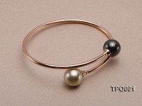 11-13mm Tahitian Pearl Bracelet with 18K Gold