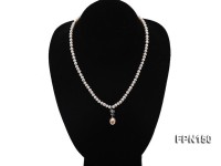 Classic 5x6mm AAA  Flat Cultured Freshwater Pearl Necklace