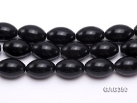 Wholesale 20x30mm Black Oval Agate Beads String