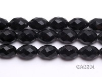 wholesale 20x30mm black oval Faceted Agate Strings