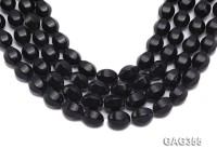 Wholesale 13x18mm Black Oval Faceted Agate Beads String