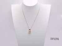 14.5mm Perfectly Round Lavender Edison Pearl Pendant with 14K Gold Pendant Bail