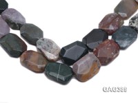 Wholesale 25x35mm Faceted Agate Pieces String