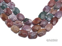 Wholesale 20x25mm Faceted Agate Pieces String