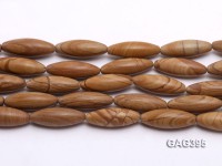 Wholesale 10x30mm Oval Brown Agate String