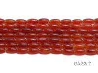 Wholesale 6x12mm Red Oval Agate Beads String