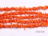 Wholesale 3x8mm Irregular Orange Coral Chips Loose String