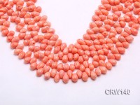 Wholesale 7x10mm Rice-shaped Pink Coral Beads Loose String