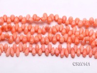 Wholesale 6x10mm Rice-shaped Pink Coral Beads Loose String