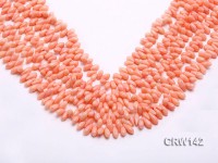 Wholesale 4x8mm Rice-shaped Pink Coral Beads Loose String