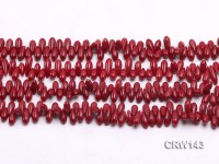 Wholesale 4x11mm Rice-shaped Red Coral Beads Loose String