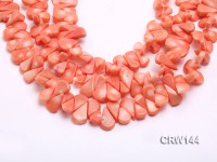 Wholesale 12x18mm Seed-shaped Orange Coral Beads Loose String