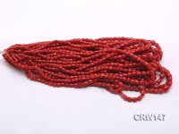 Wholesale 4×5-7x8mm Irregular Red Coral Beads Loose String