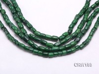 Wholesale 8x10mm Pillar-shaped Green Coral Beads Loose String