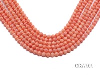 Wholesale 7mm Lantern-shaped Pink Coral Beads Loose String