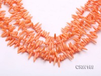 Wholesale 3x16mm Chili-shaped Orange Coral Sticks Loose String