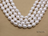 Wholesale 14x19mm White Oval Seashell Pearl String