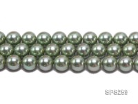 Wholesale 14mm Round Green Seashell Pearl String