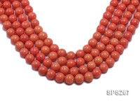 Wholesale 14mm Round Orange Seashell Pearl String