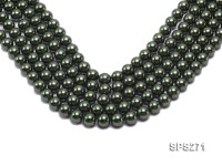Wholesale 12mm Round Green Seashell Pearl String