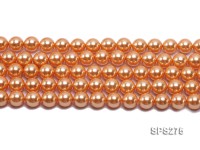 Wholesale 12mm Round Orange Seashell Pearl String