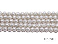 Wholesale 12mm Round Silver Grey Seashell Pearl String