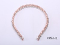 7.5-8mm Double-row Round Cultured Freshwater Pearl Hairband
