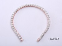 7.5-8mm Double-row Round Cultured Freshwater Pearl Hairband