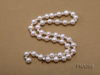 10-11mm White Round Freshwater Pearl Necklace
