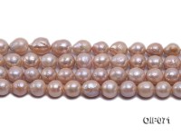 11.5-13.5mm Pink Baroque Pearl String