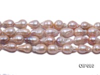 12.5-15.5mm Pink Baroque Pearl String