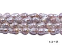 12-15mm Lavender Irregular Pearl String