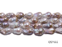 16-20mm Grey Lavender Irregular Pearl String