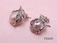 11-12mm Lavender  Baroque Freshwater Pearl Earrings