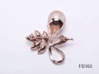 15mm Pink Round Edison Pearl Brooch