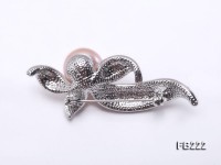 14mm Pink Near Round Freshwater Pearl Brooch