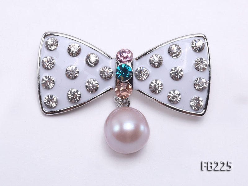 11.5mm Lavender Near Round Freshwater Pearl Brooch