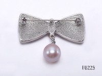 11.5mm Lavender Near Round Freshwater Pearl Brooch