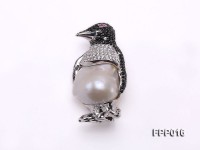 Fine Penguin-style White Baroque Pearl Pendant