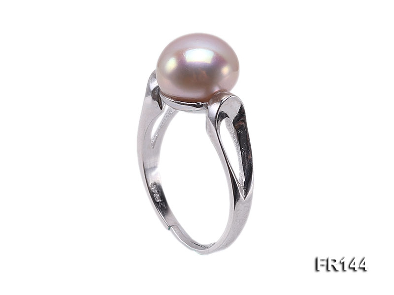 9.5mm Lavender Freshwater Pearl Ring in Sterling Silver Ring