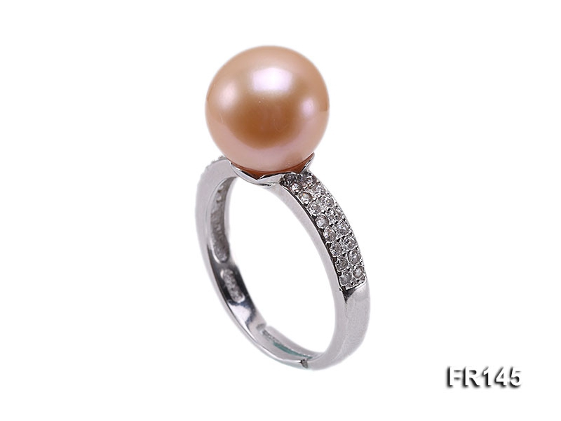 10.5mm Pink Freshwater Pearl Ring