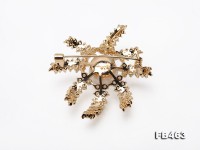 Lustrous 12.5mm White Round Edison Pearl Brooch/Pendant